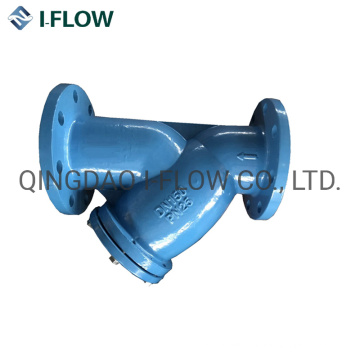 Cast Iron Y Strainer in DIN3202 F1 with Double Layer of Filter Pn15 Pn25